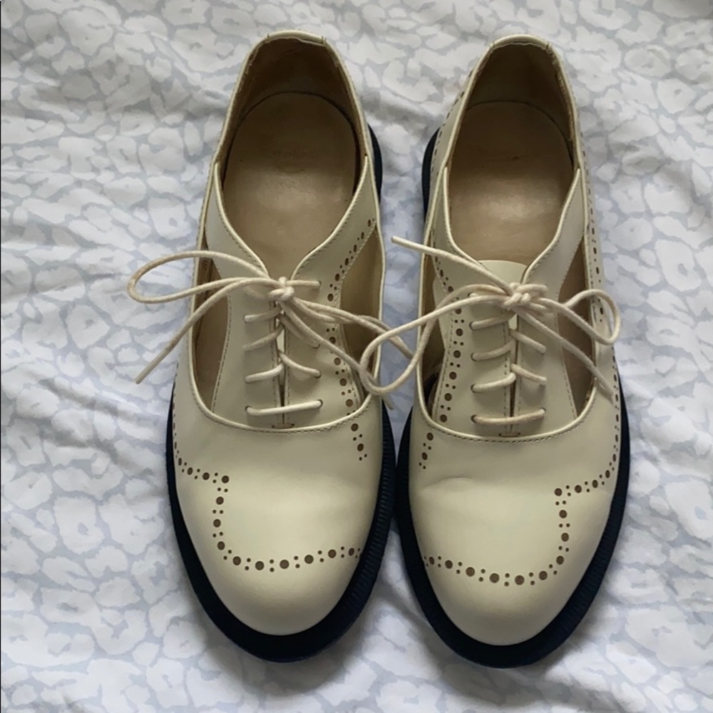 Dr. Marten Ruby etched cut out Brogue shoes